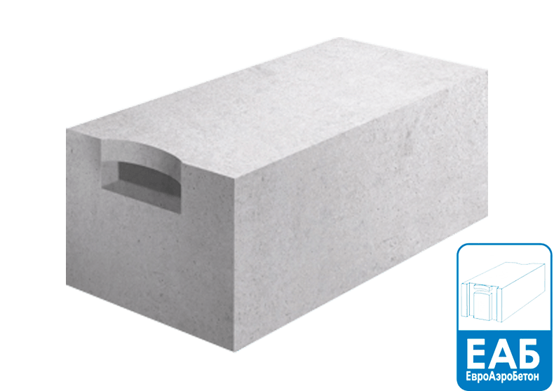 Газобетон ЕАБ (ЕвроАэроБетон) 625х200х250 мм