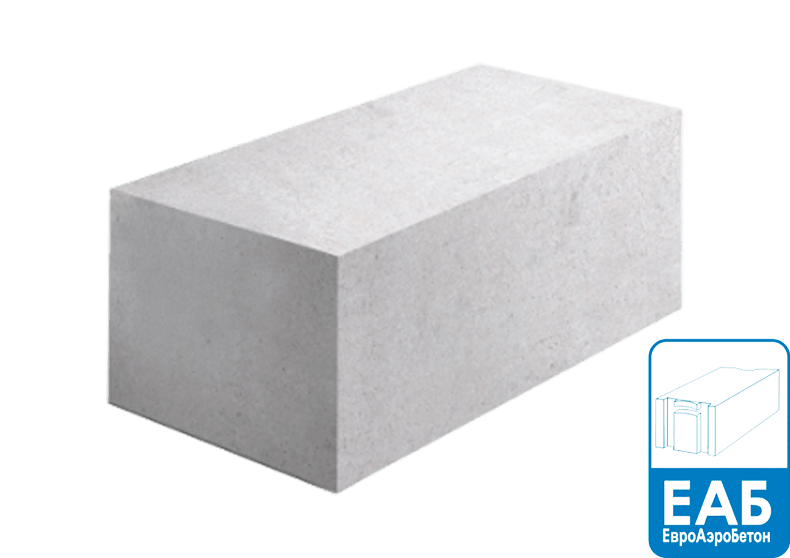 Газобетон ЕАБ D500 625х150х250 мм ровные грани